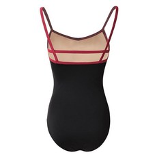 ROYAL SMEELA 여성용 레오타드 고정 스파게티 스트랩 전문 댄스웨어 바디수트 발레 요가 댄스 퍼포먼스 블랙. XL 455229