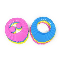 신생아 머리 감기기 샤워캡 아기목욕, 일반형 옐로우, 1개