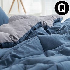 워싱 차렵이불 퀸 Q (네이비) 이불 차렵 사계절차렵이불 사계절이불