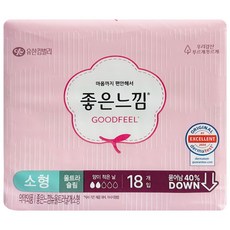 좋은느낌 울트라날개 생리대 소, 소형, 18개입, 2개