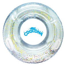 쿨로하 물놀이 원형 튜브 80cm, 투명