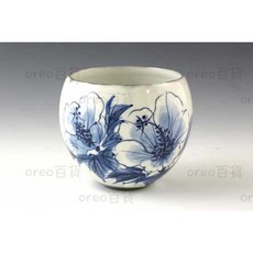 日本製京燒清水燒湯吞茶碗茶杯湯碗禮盒裝, 1個, 染付芙蓉, 染付芙蓉