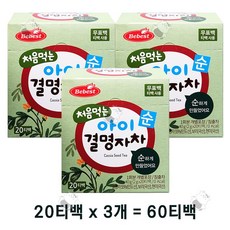 베베스트 순 결명자차 티백, 2g, 60개입, 1세트