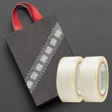 링비츠 디자인 박스 테이프 감사 택배 선물 포장 더블, 패턴1 (BT06), 2개