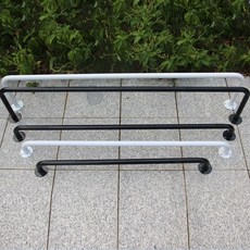 파이프 옷걸이 행거 천장 의류매장 인테리어 높이 일자, 화이트 150x10