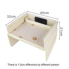 방수 카시트 보관 정리함 여행 트레이 곰 토끼 다기능 안전 테이, 4.Square-Bear, 1개