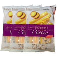 노브랜드 고구마맛 스트링치즈 쫄깃한 치즈간식 모짜렐라치즈 [냉장무료배송], 3개, 100g
