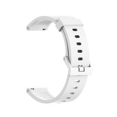 브롬핏 어메이즈핏 빕 GTS 액티브 갤럭시워치 표준 20mm 컬러 스트랩 시계줄, 1개, 화이트