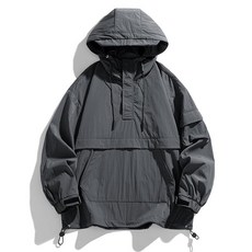 아메리칸 레트로 기능성 스타일 패셔너블한 후드재킷