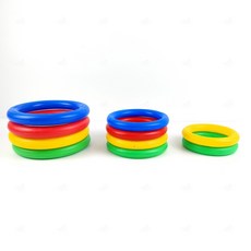 플라스틱 원형 링 고리 수박 호박 축구공 진열 디피 디스플레이 고정 받침 받침대 고정대 13cm 15cm 18cm, E 15cm 레드