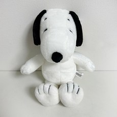 정품 피너츠 스누피 중형 인형 어린이 선물(쇼핑백제공), 1개, 화이트, 25cm