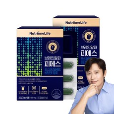 [무료배송/오늘출발] 뉴트리원 브레인알파피에스 대두유래 인지력 개선 세트 구성, 2개, 30정