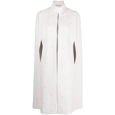 페세리코 퍼넬 넥 크리스털 장식 케이프