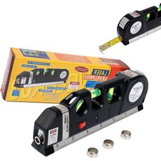 Laser Level Lne Tool Standard Cross Leveler Beam Tool wth Metrc Rulers 8ft/2.5M Multpurpose Kt f, Laser Level Lne Tool, Standard
