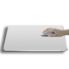 알루미늄 게이밍 마우스패드 실버 시원한 메탈 노트북, E. 대형 실버 (300x240mm), 1개