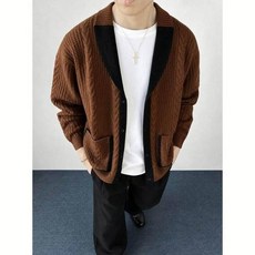 毛衣外套男大尺碼情侶運動防風男生休閒外套保暖外套開衫外套夾克外套毛呢男女款重磅百搭厚磅禦寒外穿刷毛秋冬天仿羊毛衣針織衫外套
