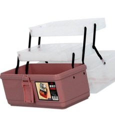 미술도구 보관함 레드 372x206x180 물감함 멀티보관 서랍형