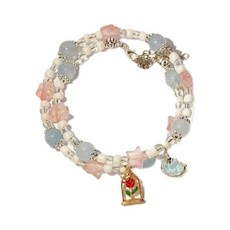 童話玫瑰海星串珠手鍊，手工設計，可愛少女風格