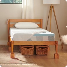 SEALY 씰리 Dreamlife 5.1cm 2인치 젤 메모리 폼 퀸 매트리스 토퍼 쿨링 커버 포함 SealyComfort 코너 스트랩이 있는 SealyCool 스트레치 니트, 2"