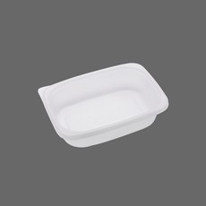 밀폐용기 사각 죽용기 중 800ml 50개 단품(뚜껑별도), 1박스, 50개입