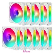 선풍기 Argb 4 핀 컴퓨터 쿨러 키트 IWONGOU 화이트 아우라 싱크 RGB PC 무제한 공간 120mm