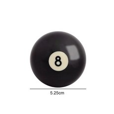 1pc 당구 큐 공 52.5/57.2 Mm 표준 일반 검정색 8 스누커 훈련 교체 연습 수지로 만든, 02 52.5mm black