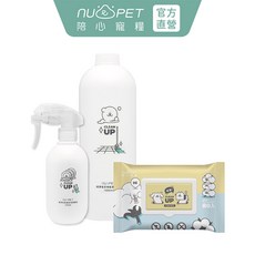 nu4PET 陪心寵糧 地板清潔器皿清潔抑菌濕巾三件組 寵物環境清潔 抑菌配方, 1個
