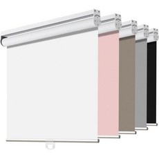 조이드코 화이트 패브릭 미니 블라인드 35인치 폭 무선 차단 롤러 셔이드 슬라이딩 유리문 침실 가정용 창문 암막 (35x75)