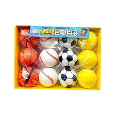 소프트볼 스펀지볼 12p 소프트볼탱탱볼공 미니 말랑이소프트공 12개 축구스펀지공, 본상품