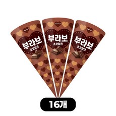 해태 콘 아이스크림 부라보 초코청크, 16개, 150ml