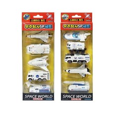 우주탐사 5P세트 세계유통 우주선 피규어 모험 임의 발사 혼자놀기, 단품, 1개