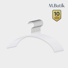 엠부띠끄 니트 가디건 상의 논슬립 옷걸이 M_40M 10개입, 화이트10개, 10개