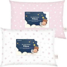 KeaBabies 1팩 유아용 베개 2세에서 5-13x18인치) 부드러운 유기농 면 아동용 베개 수면 여행 학교 어린이집 낮잠 유아 침대 세탁기 사용 가능 베개, Daisy