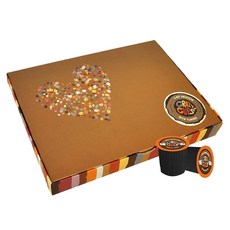Crazy Cups 커피 포드 버라이어티 팩 향 커피 포드 다크 로스트 미디엄 로스트 커피 포드 큐리그 K 컵 머신용 1인용 커피 완벽한 커피 선물 세트 50개