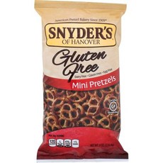 스나이더스 오브 하노버 프리 미니 프레첼 - 8온스 - 2개 팩 Snyder's of Hanover Gluten Free Mini Pretzels - 8 oz - 2 pk, 치즈, 8온스(2팩), 1개