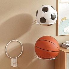 꿈꾸는비 벽걸이 볼 거치대 볼진열대, 화이트