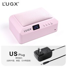 LUGX跨境手枕光療燈72W大功率速乾指甲燈不黑手光療機美甲店專用, 1個, 粉色美規（US Plug）, 粉色