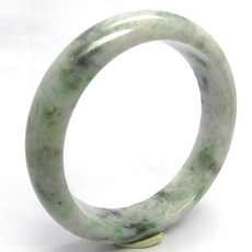 小樂珠寶 翡翠手鐲 飄滿綠花 A貨 內徑57.5mm 獨家設計 附贈禮盒, 1個