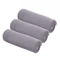 라베코 스포츠 건식 쿨 타월, 그레이, 3개