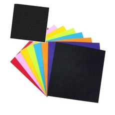 부직포 4절 검정색 44x44 10개 칼라펠트 수업용 학습용
