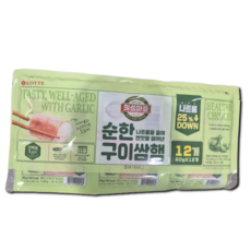롯데 의성마늘햄 순한 구이쌈햄 60g, 12개