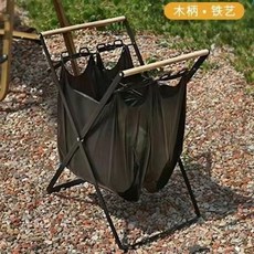 新款木柄黑色 垃圾架, 1個