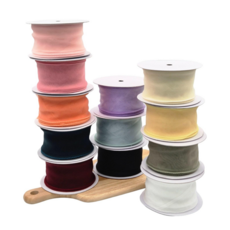 라인패키지 선물포장 광폭 오간디실크리본 60mm 13color, 핑크