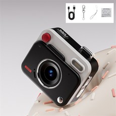 1080P HD 레트로 디지털 48 학생 CCD SELFIE 메가 픽셀 여행 야외 휴대용 사진 카메라, Camera Add 64G, 5)Black