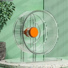 햄스터쳇바퀴 대형 골든햄스터용품 투명 높이조절 장난감 반려동물용품 소형동물케이지용품, 1개, 블루 21cm 이중베어링 휠