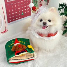 강아지 노즈워크 책 장난감 간식놀이 토이 퍼즐 플레이북 꼬리의유혹, 1개, B 크리스마스 노즈워크