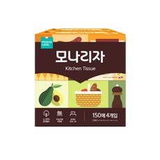 뽑아쓰는 키친타올 모나리자 150매 총 4입 키친티슈