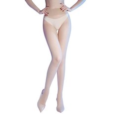 ZCGFKANYU 시어 심리스 팬티 스타킹 여성용 매트 컨트롤 탑 팬티 스타킹 360° 심리스 초박형 타이츠 블랙., 베이지