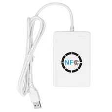 스마트 IC 카드 USB NFC 비접촉식 리더 - 13.56MHz 424kbps 라이터, 01 화이트, 01 흰색