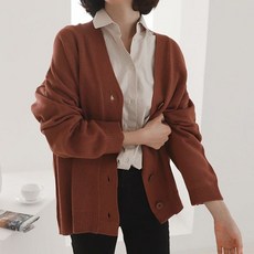봉봉스토리 샤기박스 임부 니트가디건